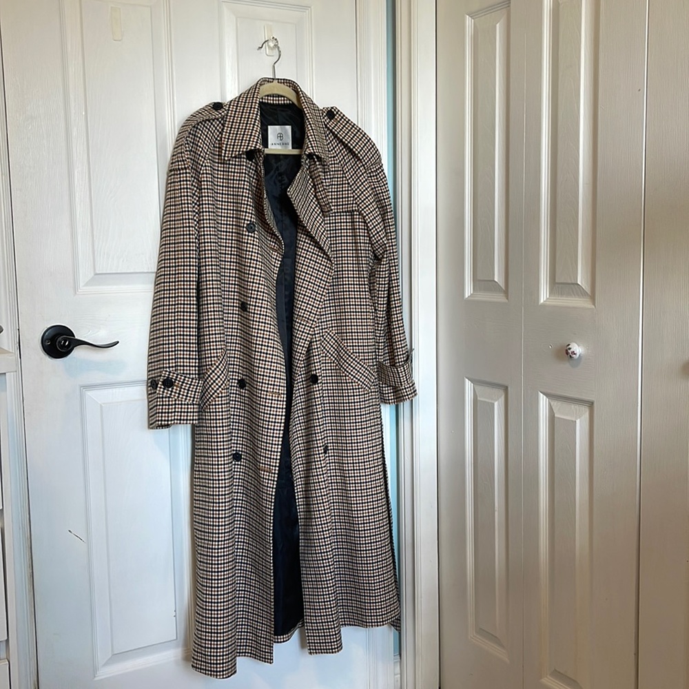 Anine Bing Trench Coat PERFECT CONDITION Size Medium - Picture 1 of 4